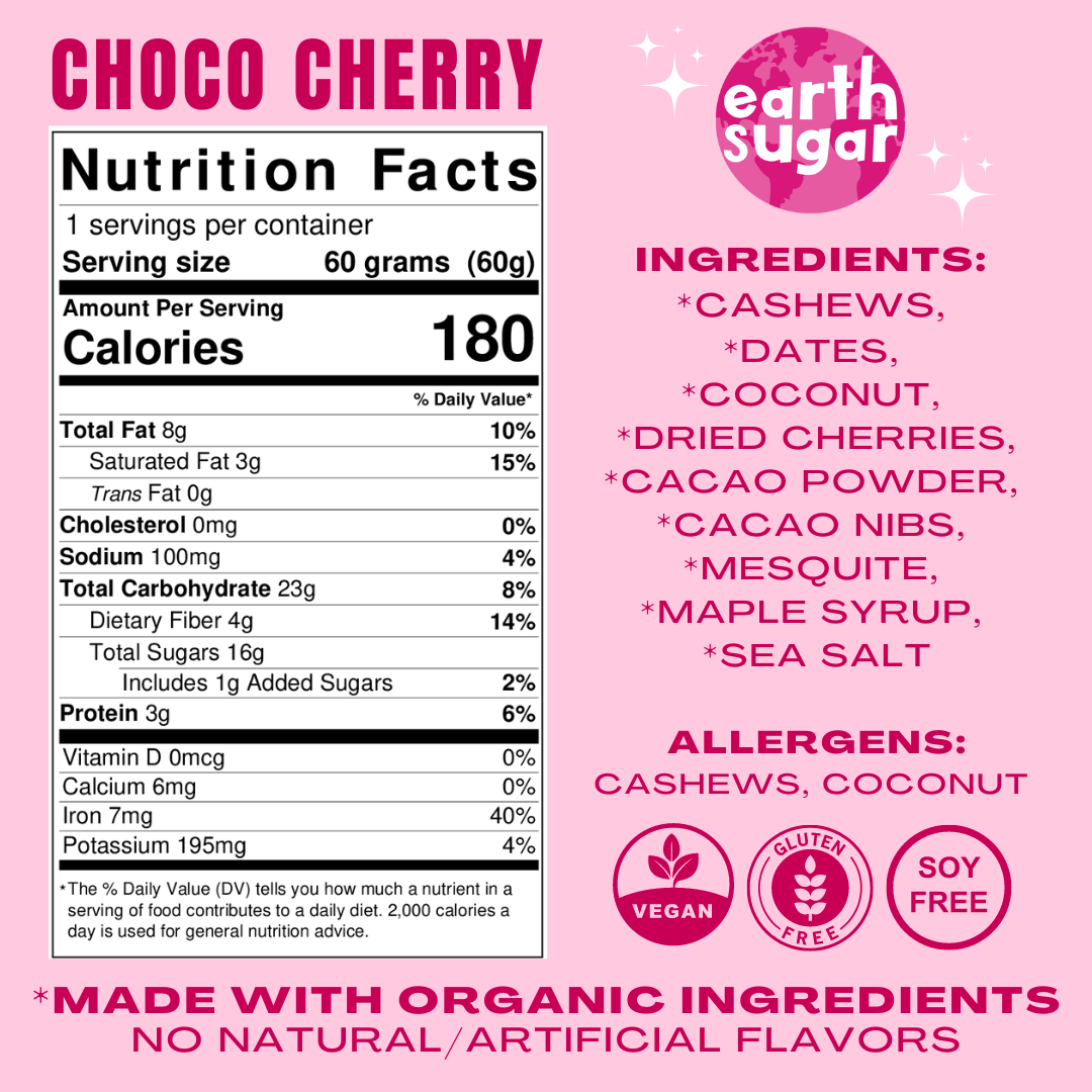 Energy Bars 12 Pack- CHOCOLATE CHERRY