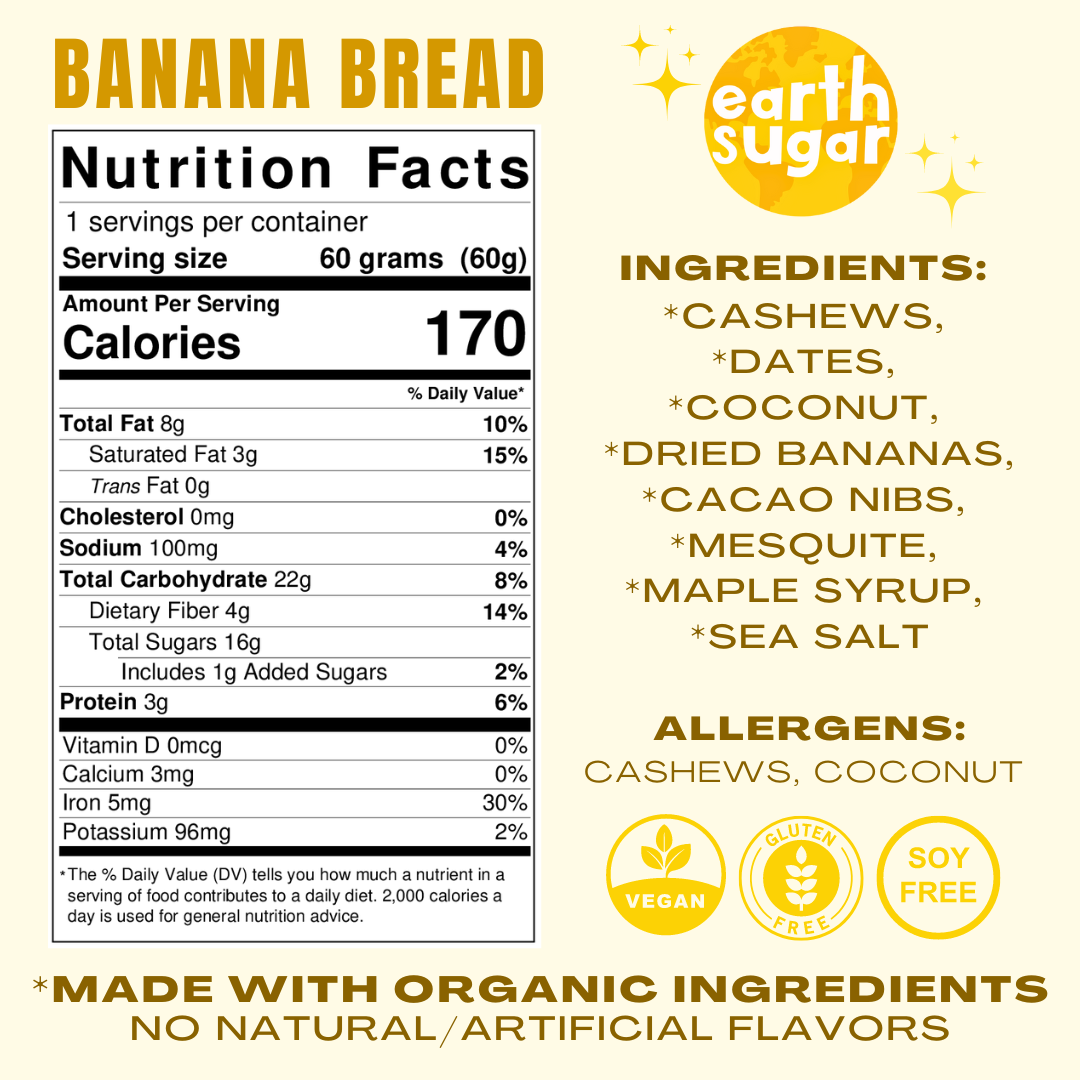 Energy Bars 12 Pack- BANANA BREAD