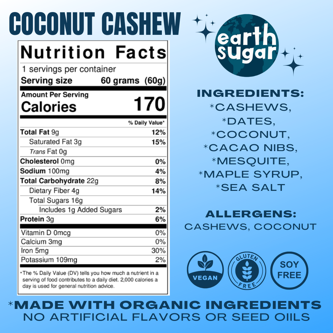 Energy Bars 12 Pack- COCONUT CASHEW